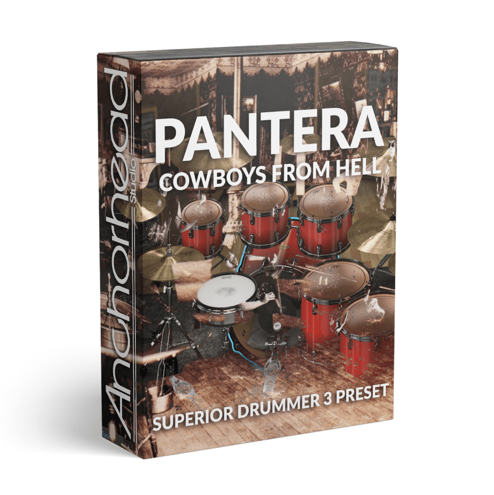 Pantera Cowboys From Hell Superior Drummer 3 Preset Product Box